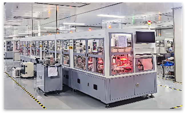 Mesh module automatic assembly