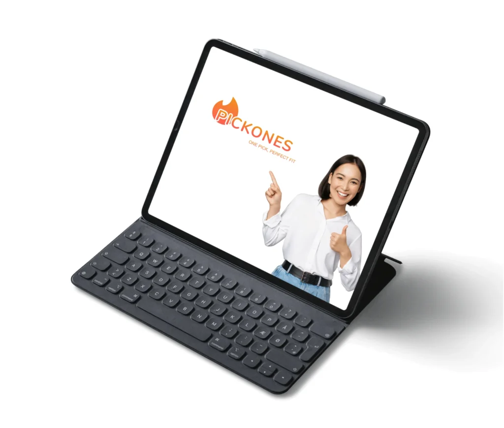 PickOnes tests iPad Pro with keyboard