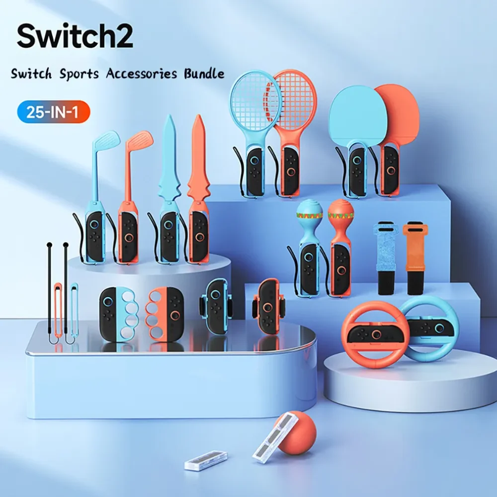 25 in 1 Switch Sports Accessories Bundle with Storage Bag 01