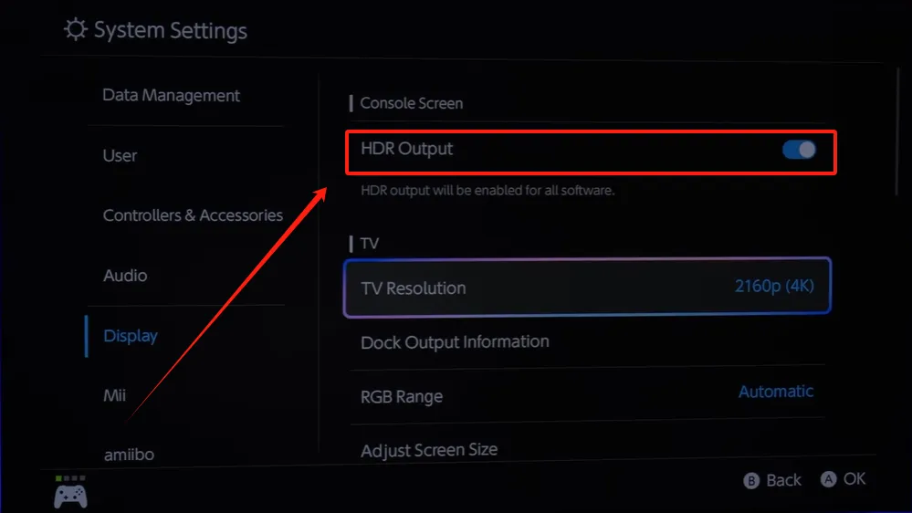 Nintendo Switch 2: Make these 8 settings to make the game smoother 14 05 How to optimize HDR settings on the Switch 2 1