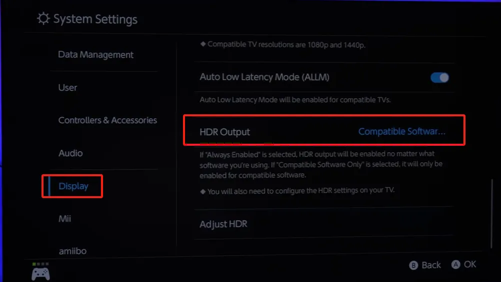 Nintendo Switch 2: Make these 8 settings to make the game smoother 15 05 How to optimize HDR settings on the Switch 2 2
