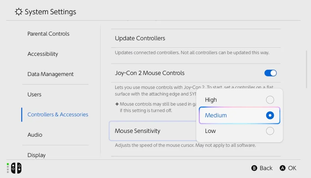 Nintendo Switch 2: Make these 8 settings to make the game smoother 17 07 How to change the mouse pointer speed on Switch 2