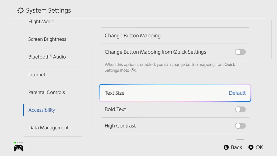 Nintendo Switch 2: Make these 8 settings to make the game smoother 18 08 How to make the system font bold and larger on Switch 2